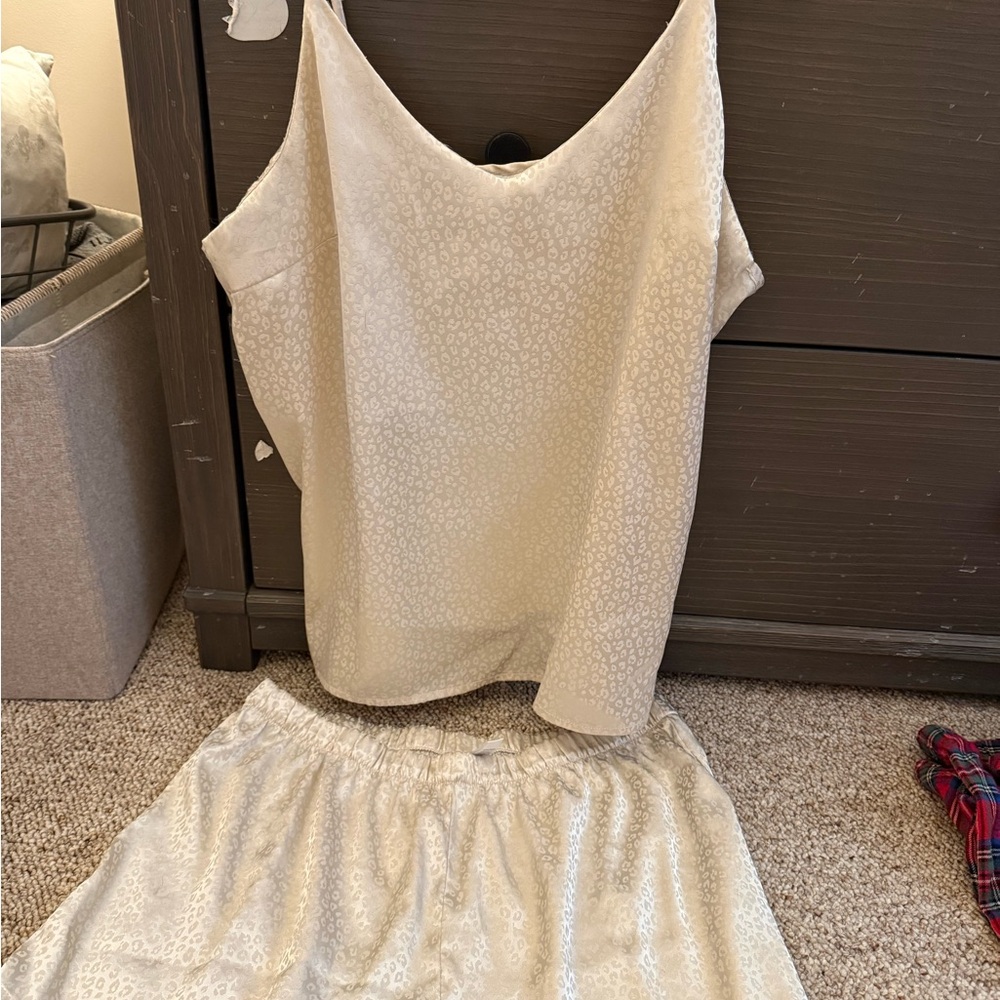 Nicole Miller Cream Pajama Set